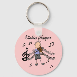Llavero Camisetas y regalos de niña de palitos tocando el