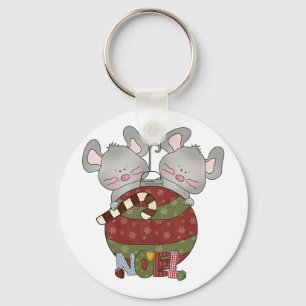Llavero Camisetas y regalos de Noel Mice Holiday