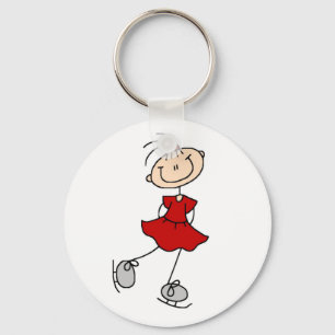 Llavero Camisetas y regalos de patinadora artística con ve