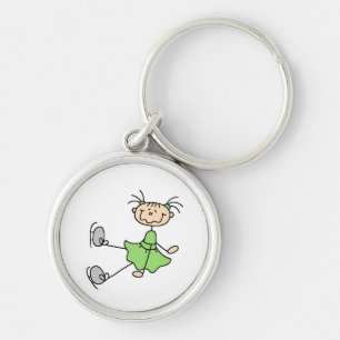 Llavero Camisetas y regalos de patinadora artística con ve