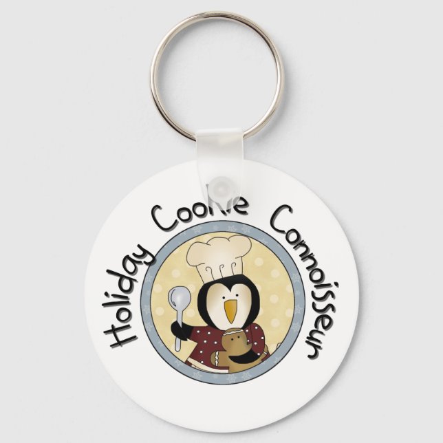 Llavero Camisetas y regalos de Penguin Cookie Connoisseur (Anverso)