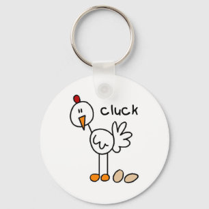 Llavero Camisetas y regalos de pollo con figuras de palito