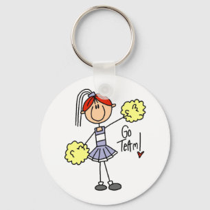 Llavero Camisetas y regalos de porrista con figura de pali