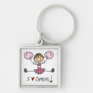 Llavero Camisetas y regalos de porrista de figura de palo 