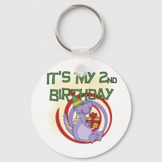 Llavero Camisetas y regalos de segundo cumpleaños de Dinos