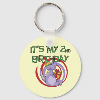 Llavero Camisetas y regalos de segundo cumpleaños de Dinos