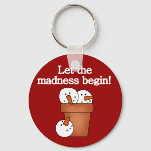 Llavero Camisetas y regalos de Snowman Holiday Madness