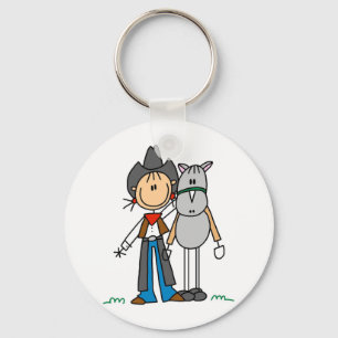 Llavero Camisetas y regalos de vaquera con caballo