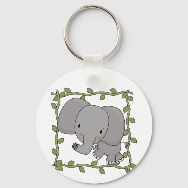 Llavero Camisetas y regalos del elefante del bebé (Anverso)