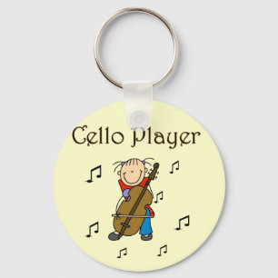 Llavero Camisetas y regalos del jugador del violoncelo