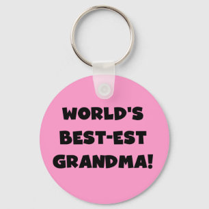 Llavero Camisetas y regalos del negro de la abuela del Mej