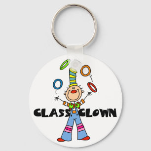 Llavero Camisetas y regalos del payaso de la clase