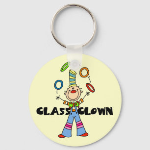 Llavero Camisetas y regalos del payaso de la clase