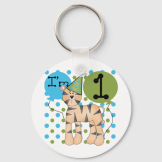 Llavero Camisetas y regalos del primer cumpleaños del tigr