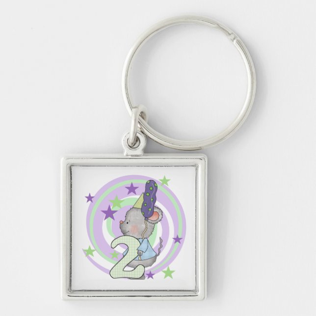 Llavero Camisetas y regalos del segundo cumpleaños del rat (Frente)