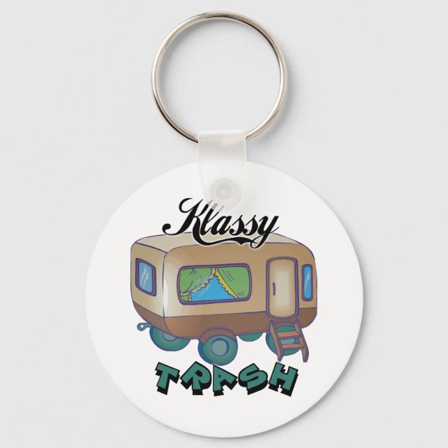 Llavero Camisetas y regalos divertidos de Trailer Park (Anverso)