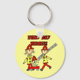 Llavero Camisetas y regalos para bomberos héroes de todos