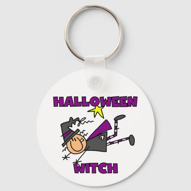 Llavero Camisetas y regalos para brujas de Halloween (Anverso)