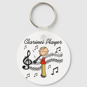 Llavero Camisetas y regalos para clarinetistas con figuras