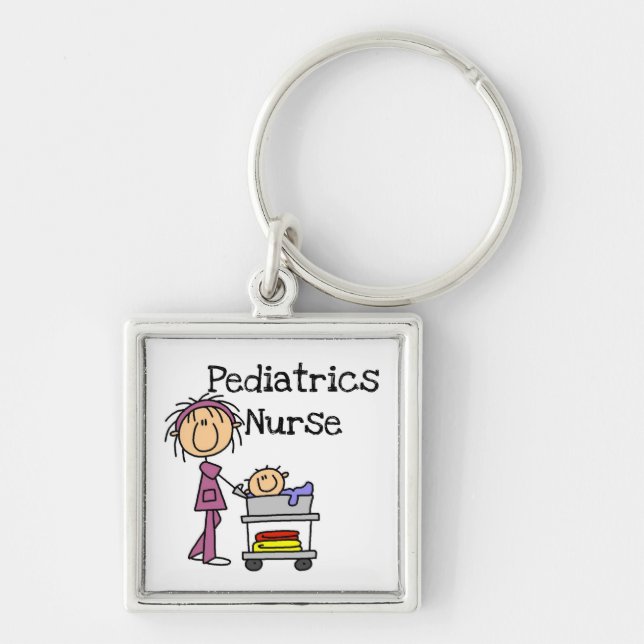 Llavero Camisetas y regalos para enfermeras de pediatría (Frente)
