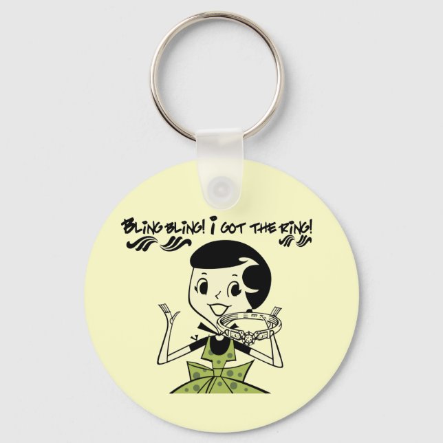 Llavero Camisetas y regalos retro para anillos (Anverso)