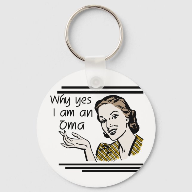 Llavero Camisetas y regalos retros de Oma (Anverso)