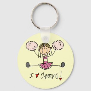 Llavero Camisetas y regalos rosados de la animadora