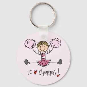 Llavero Camisetas y regalos rosados de la animadora