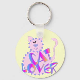 Llavero Camisetas y regalos rosados del amante del gato