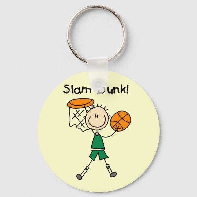 Llavero Camisetas y regalos Slam Dunk de baloncesto (Anverso)