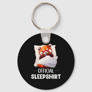 Llavero Camisón de dormir Panda Rojo Amantes de Animales P