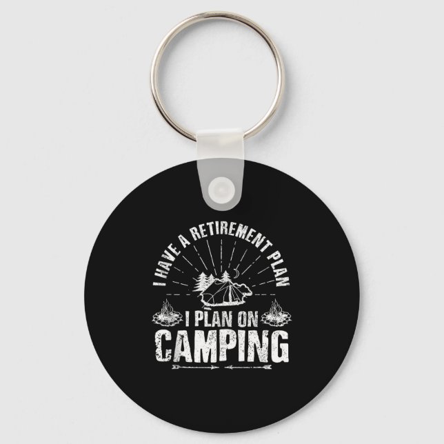 Llavero Camng Retirement Gift Funny Quote Outdoor Retired  (Anverso)