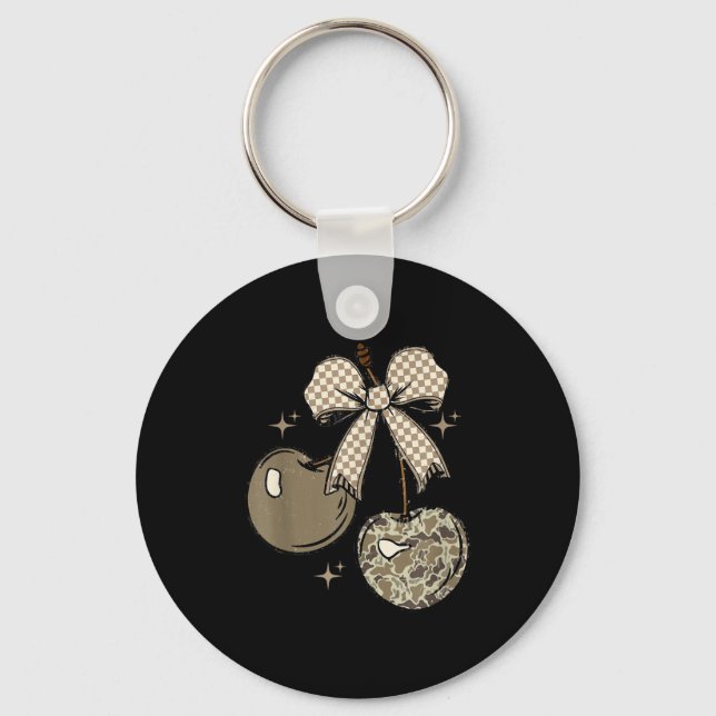 Llavero Camo Checkered Cherry Bow, Hunting,checkered Patte (Anverso)