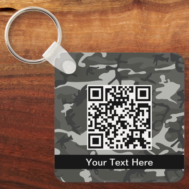 Llavero Camo gris, Camuflaje, Militar, Ejército (Anverso)