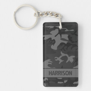 Llavero Camo gris carbón personalizado