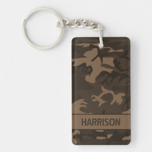 Llavero Camo marrón personalizado