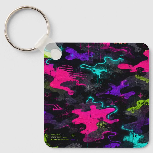 Llavero Camo Neon (Anverso)