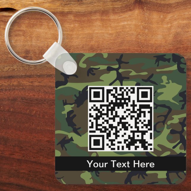 Llavero Camo Verde, Camuflaje, Militar, Ejército (Anverso)