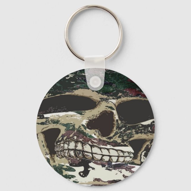 Llavero Camouflage Skull Keychain (Anverso)