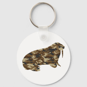 Llavero Camouflage Walrus Silhouette