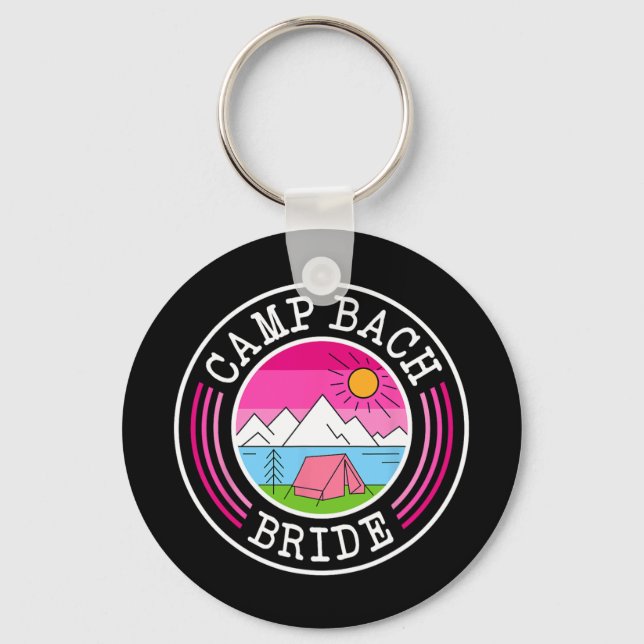 Llavero Camp Bach Bride Brida Bridesmaid Retro Camping Bac (Anverso)