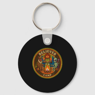 Llavero campamento creyente mothman alien vintage scout ov