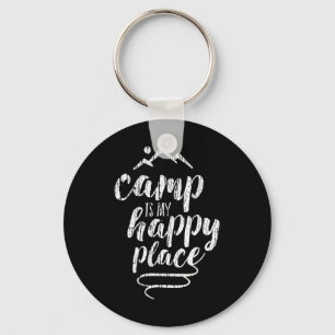 Llavero Campamento es mi lugar feliz - Camiseta de montaña
