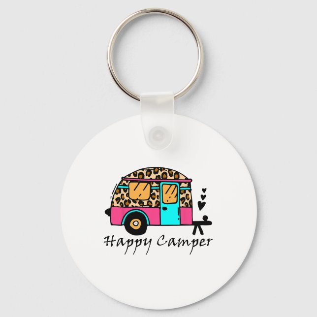 Llavero Campamento Feliz Campamento de Verano Camping Leop (Anverso)
