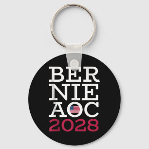 Llavero Campaña Bernie Aoc 2028 - Luchar contra el patriot