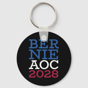 Llavero Campaña Bernie Aoc 2028 - Patriotic Fight Oligarc