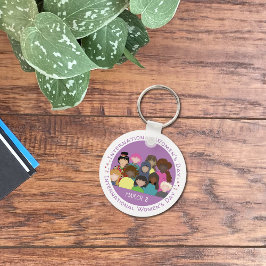 Llavero Campaña del Día Internacional de la Mujer del 8 de