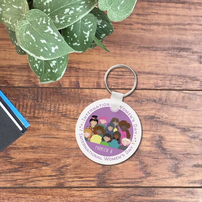 Llavero Campaña del Día Internacional de la Mujer del 8 de (Subido por el creador)