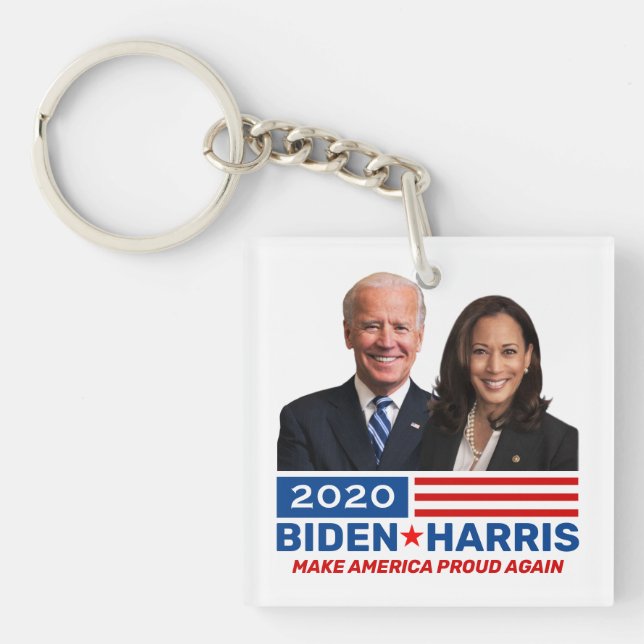 Llavero Campaña electoral Joe Biden Kamala Harris 2020 (Frente)