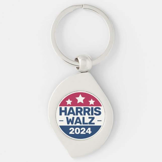 Llavero Campaña presidencial 2024 de Kamala Harris Tim Wal (Anverso)